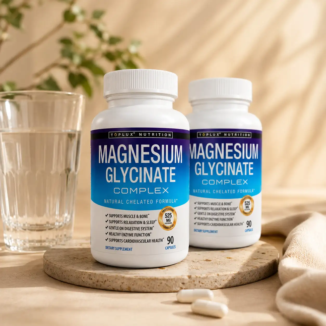 2 balenia Toplux Magnesium Glycinate — výhodný balík